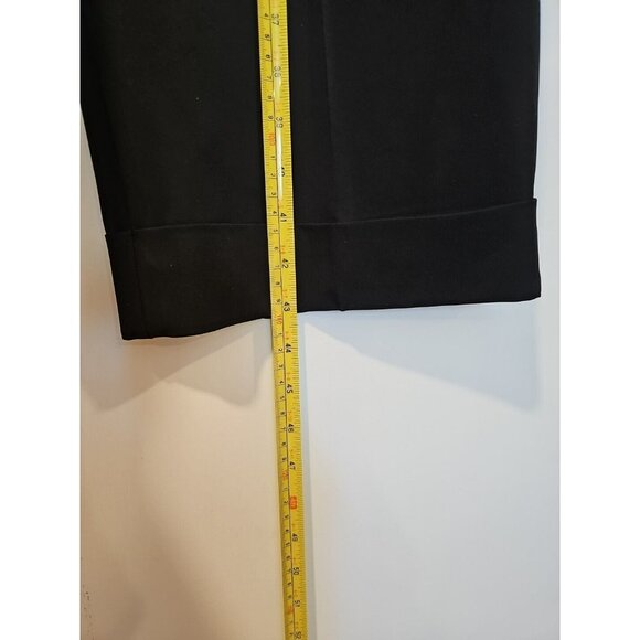 BEBE Women's sz 12 Black Wide Leg 32in Slacks Dress Pants Office Career Business - Picture 9 of 10